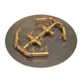 Octagonal Brass Burner/Circular Plate - CFBO140